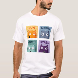 Camiseta Gracioso gato T-Shirt Retro Cat Meme Tee Humorous 