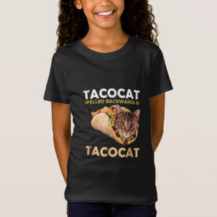 Camiseta Gracioso gato tacocat lindo pateado hacia atrás