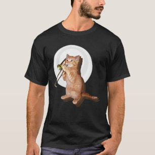 Camiseta Gracioso gato trombónico