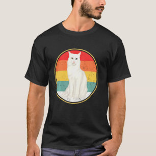 Camiseta Gracioso gato vintage de angora turca