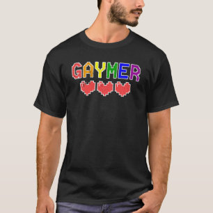 Camiseta Gracioso Gaymer Gay Lgbt Orgullo Humor Video Gamer