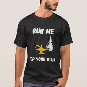 Camiseta Gracioso Genie Lamp Rub Me Desea Aladin Costume