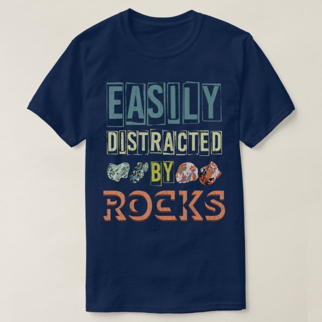 Camiseta Gracioso geólogo científico coleccionista de rock  (Diseño del anverso)