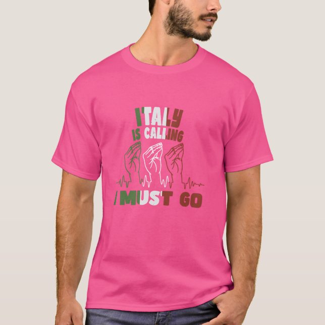 Camiseta Gracioso gesto italiano capisci - Italia (Anverso)