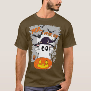 Camiseta Gracioso Ghost Cow Witch Pumpkin Moo me refiero a 