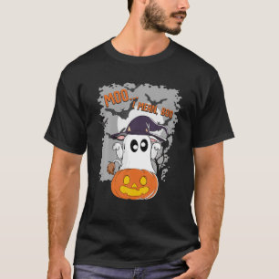 Camiseta Gracioso Ghost Cow Witch Pumpkin Moo me refiero a 