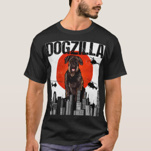 Camiseta Gracioso gigante japonés Dogzilla Schnauzer Pu