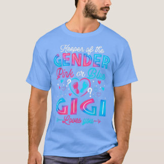 Camiseta Gracioso Gigi Rosa O Azul Te Ama El Género Revelar