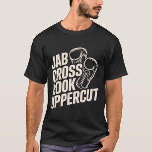 Camiseta Gracioso Gimnasio De Boxeo Jab Cross Hook Uppercut
