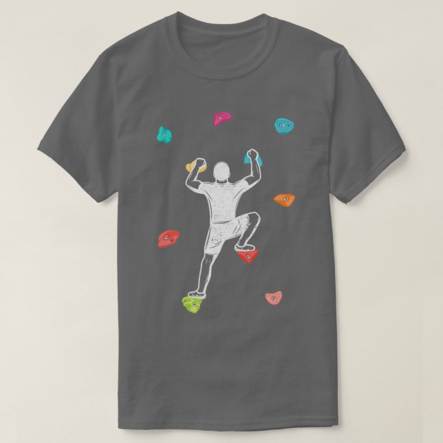 Camiseta Gracioso gimnasio deportivo de escalada en roca (Diseño del anverso)