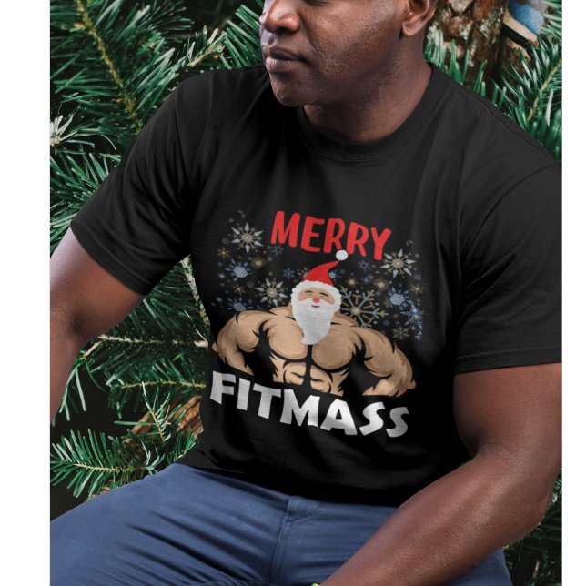 Camiseta Gracioso Gimnasio Navidades Temáticos Fitmas Train (Subido por el creador)