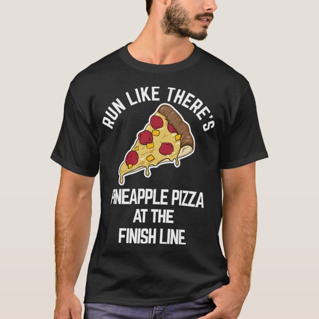 Camiseta Gracioso gimnasio Pizza para corredores (Anverso)