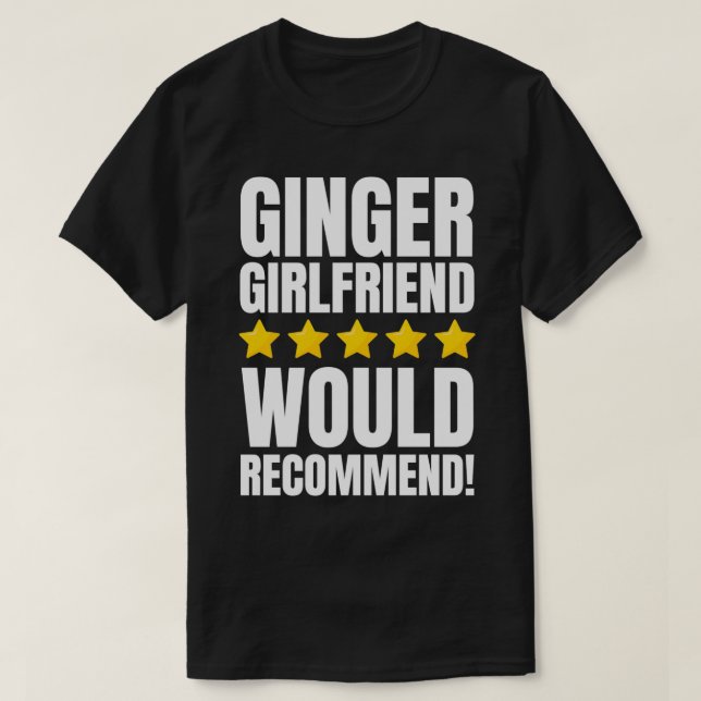 Camiseta Gracioso Ginger Girlfriend Y Redhead Redhair (Diseño del anverso)