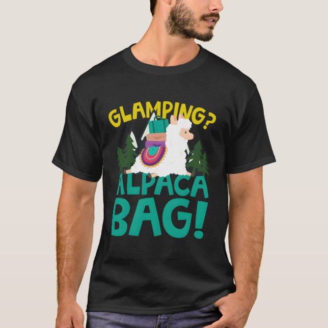 Camiseta Gracioso Glamping Alpaca (Anverso)
