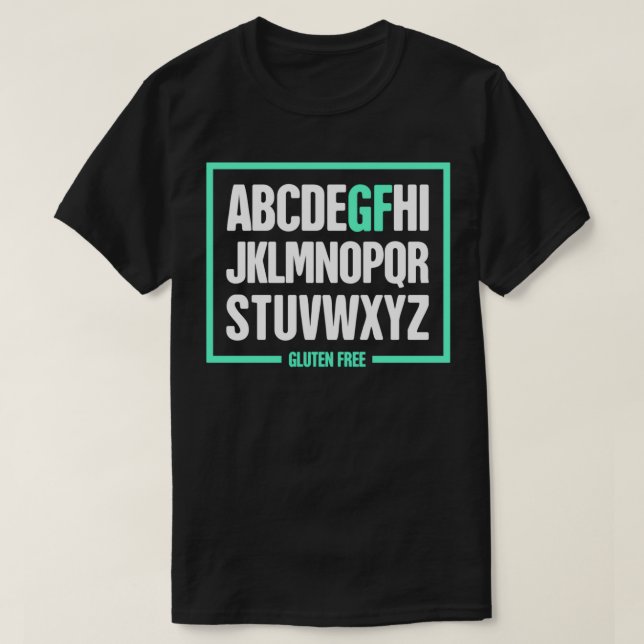 Camiseta Gracioso Gluten Free Celiac (Diseño del anverso)
