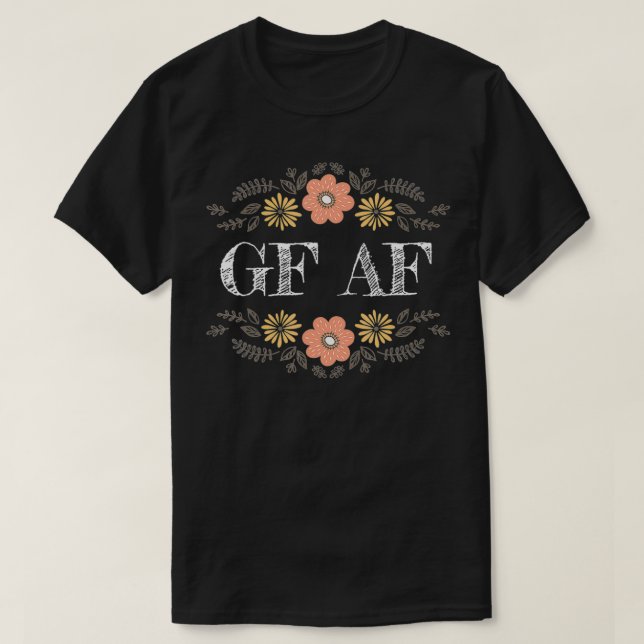 Camiseta Gracioso Gluten Free Humor Gluten Af (Diseño del anverso)