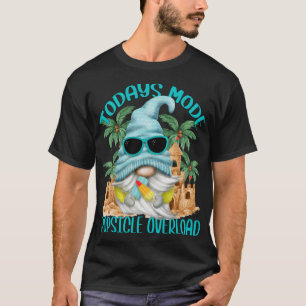 Camiseta Gracioso Gnome De Verano De Popsicle Bajo Palmeras