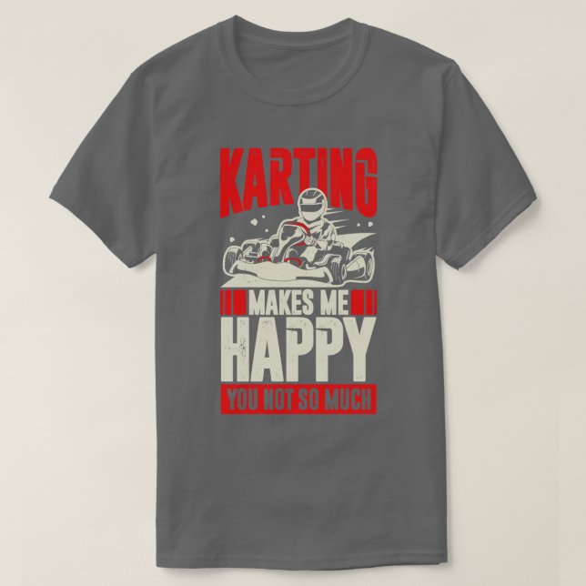 Camiseta Gracioso Go Kart Driver Gift (Diseño del anverso)