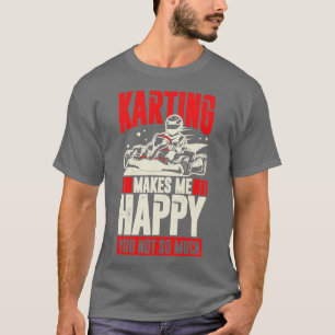 Camiseta Gracioso Go Kart Driver Gift