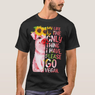 Camiseta Gracioso Go Vegan Vegan Vibes Planta Basada En Tee