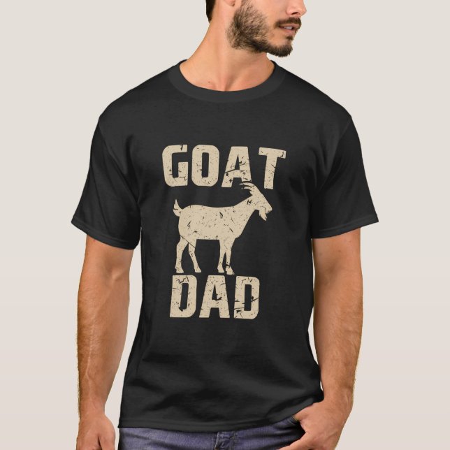 Camiseta Gracioso Goat Dad Funny Goat (Anverso)