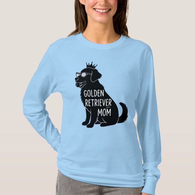 Camiseta Gracioso Golden Retriever Mom | Perro lindo con co (Anverso)