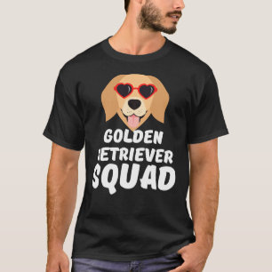 Camiseta Gracioso Golden Retriever Squad White Cute Funny L