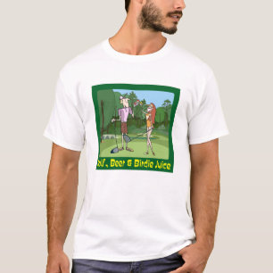Camiseta Gracioso golf, cerveza y jugo Birdie