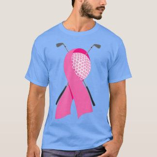 Camiseta Gracioso golf Cinta rosa Cinta de Mama Sensible al