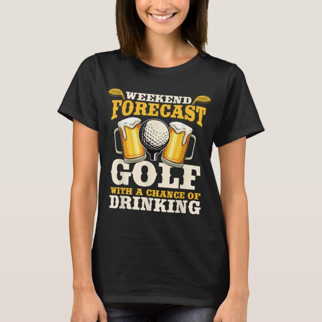 Camiseta Gracioso golf de fin de semana con posibilidad de  (Anverso)