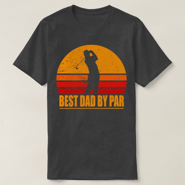 Camiseta Gracioso Golf Mejor Papá Por Par TShirt (Diseño del anverso)