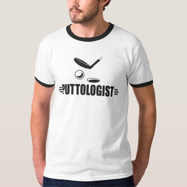 Camiseta Gracioso golf, putting (Anverso)