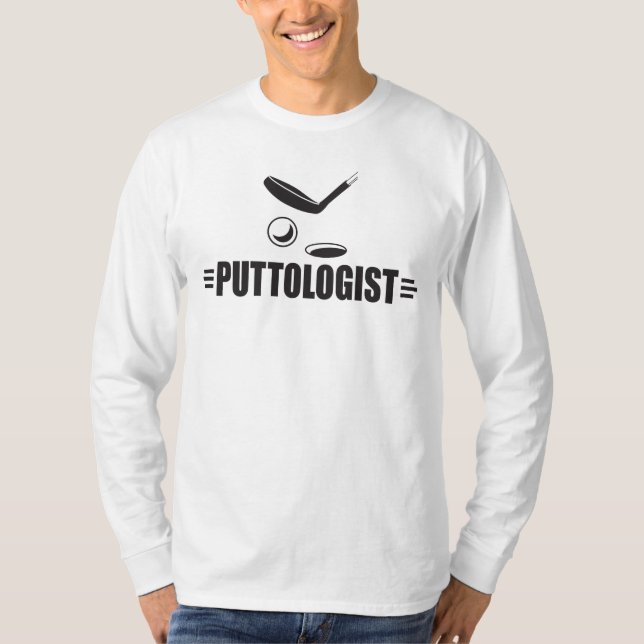 Camiseta Gracioso golf, putting (Anverso)