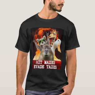 Camiseta Gracioso golpe en la elevación de pesas del gimnas