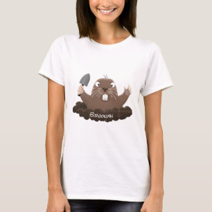 Camiseta Gracioso gopher digging personalizado ilustracion