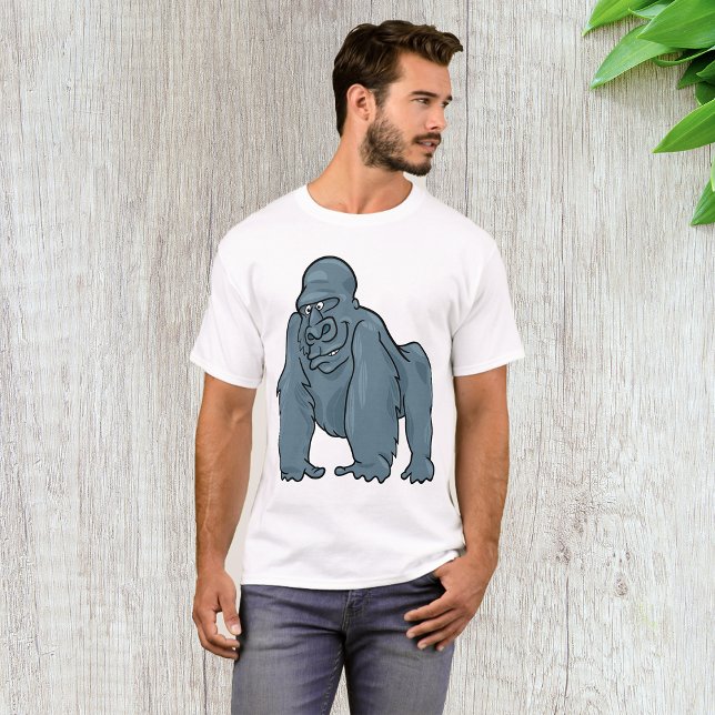 Camiseta Gracioso Gorilla Guay Blue Ape Animal Design (Subido por el creador)