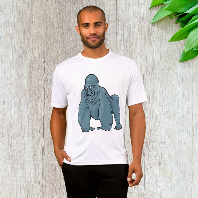 Camiseta Gracioso Gorilla Guay Blue Ape Animal Design (Subido por el creador)