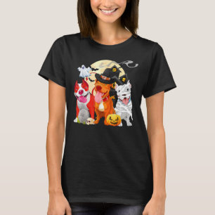 Camiseta Gracioso Gorra de brujas de Pitbull Temiendo Calab