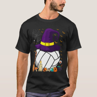 Camiseta Gracioso Gorra de voleibol de brujas Halloween Vol