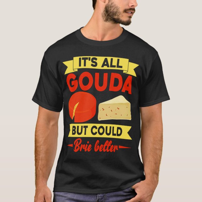 Camiseta Gracioso Gouda Lover Cheesus More Cheese Brie Goud (Anverso)
