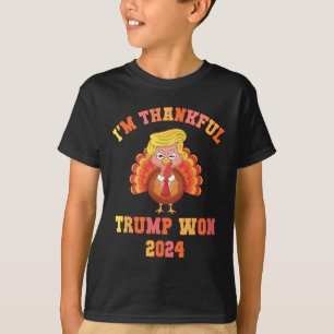 Camiseta Gracioso, gracias a Trump 2024 Ganamos el Thanksgi