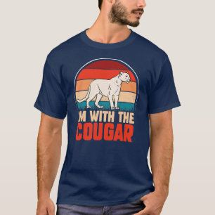 Camiseta Gracioso gráfico animal con el cougar 