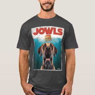 Camiseta Gracioso Gran Dane Jowlsop Fawn Perro Natural Madr
