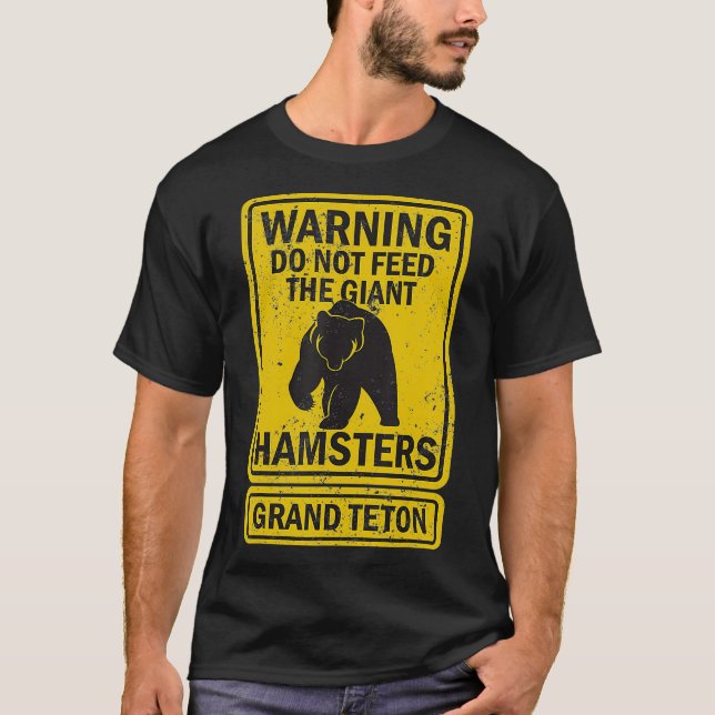 Camiseta Gracioso Grand Teton National Park Grizzly Souveni (Anverso)