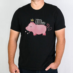 Camiseta Gracioso granjero de hadas de cerdo personalizado 
