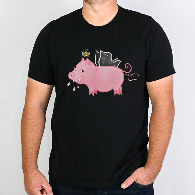 Camiseta Gracioso granjero de hadas de cerdo personalizado  (Subido por el creador)