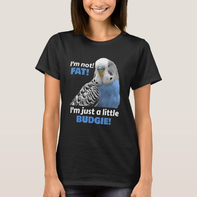 Camiseta Gracioso Grat Budgie Blue Parakeet (Anverso)