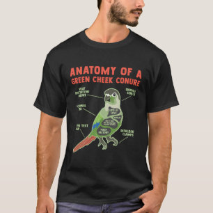 Camiseta Gracioso Green Cheek Conure Bird Lover Pineapple P