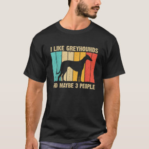 Camiseta Gracioso Greyhound Design Hombres Mujeres Greyhoun