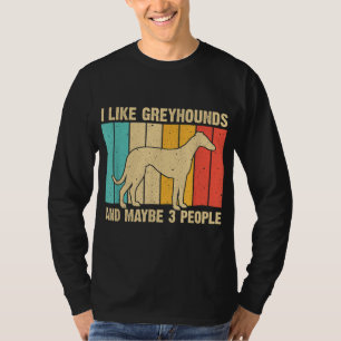 Camiseta Gracioso Greyhound Design Hombres Mujeres Greyhoun